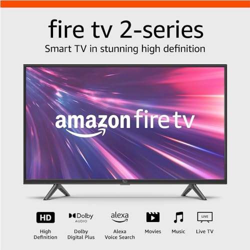 Amazon Fire TV 32" 2-Series HD smart TV with Fire TV Alexa Voice Remote, stream live TV without cable