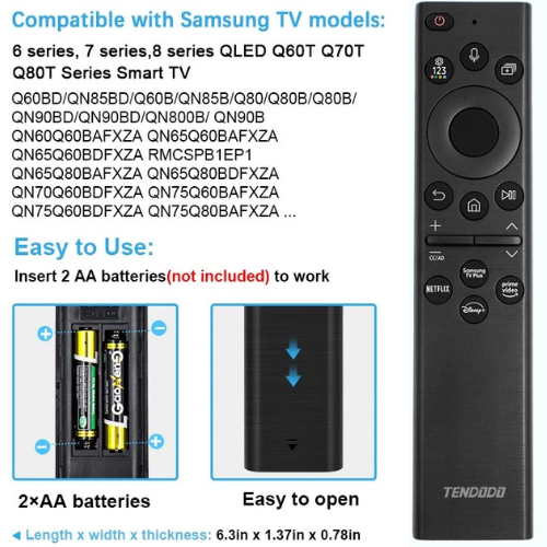 Universal Remote Control, compatible with all Samsung TV