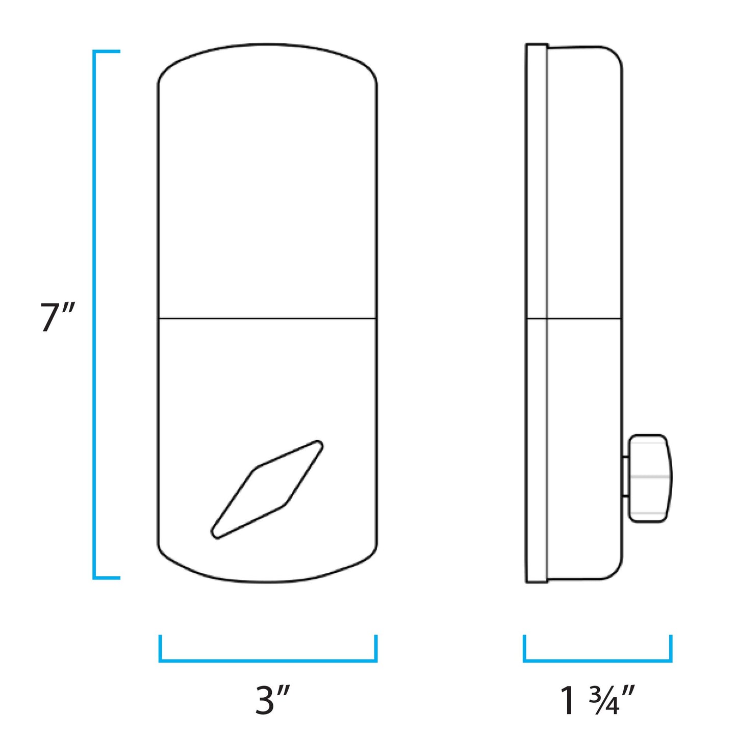 MiLocks TF-02SN Digital Deadbolt Door Lock with Electronic Keypad for Exterior Doors, Satin Nickel