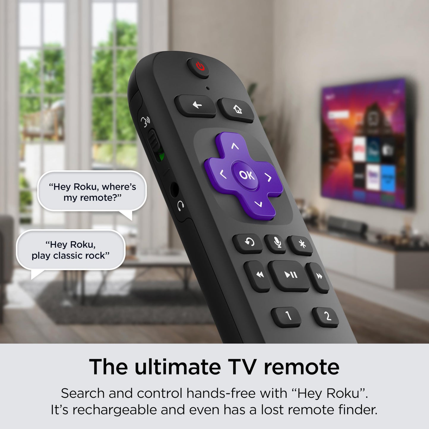 Roku 55" Plus Series 4K Dolby Vision HDR10+ QLED Smart RokuTV with Voice Remote Pro, Striking 4K Resolution, Automatic Brightness, Dolby Vision and HDR10+