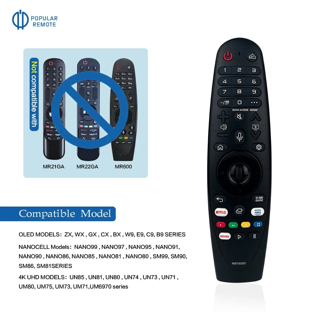 Magic Remote for LG TV – Voice Control, Easy Navigation, Seamless Compatibility."