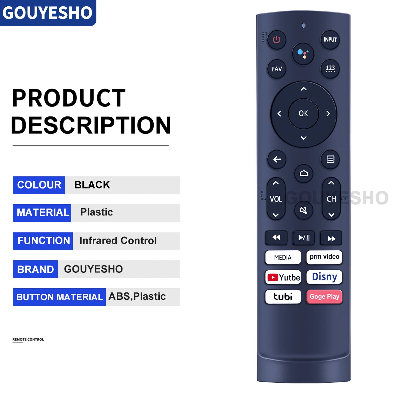 New Remote Control with For Hisense Smart 4K Android TV